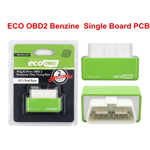 2 Layer PCB ECOOBD2 Chip NITROOBD2 Tuning Box ECO OBD2 Nitro OBD2 Original Plug Gasoline Diesel More Power Torque Save Fuel Cylinder Stethoscope Code Readers & Scanning Tools