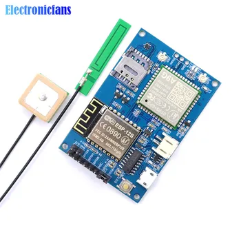 

ESP8266 ESP-12S ESP12S A9G GSM GPRS+GPS IOT Node V1.0 Module IOT Development Board with All in one WiFi Cellular GPS Tracking