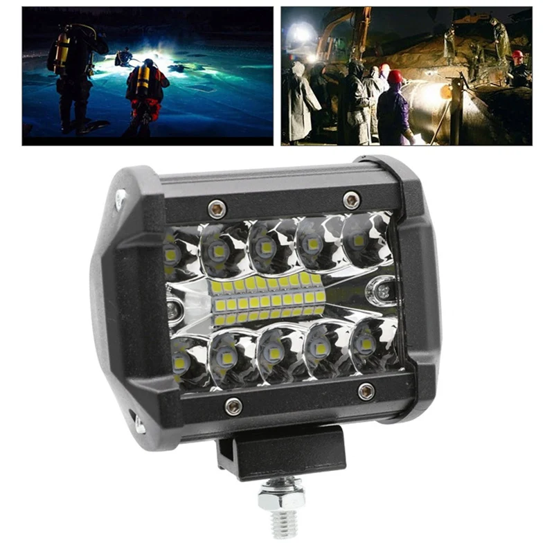 

Lcyonger 1PCS 4in 60W LED Light Bar Work Fog Lamp Offroad 6000K SPOT FLOOD 3-Row for Truck ATV UTV Car Light for Honda