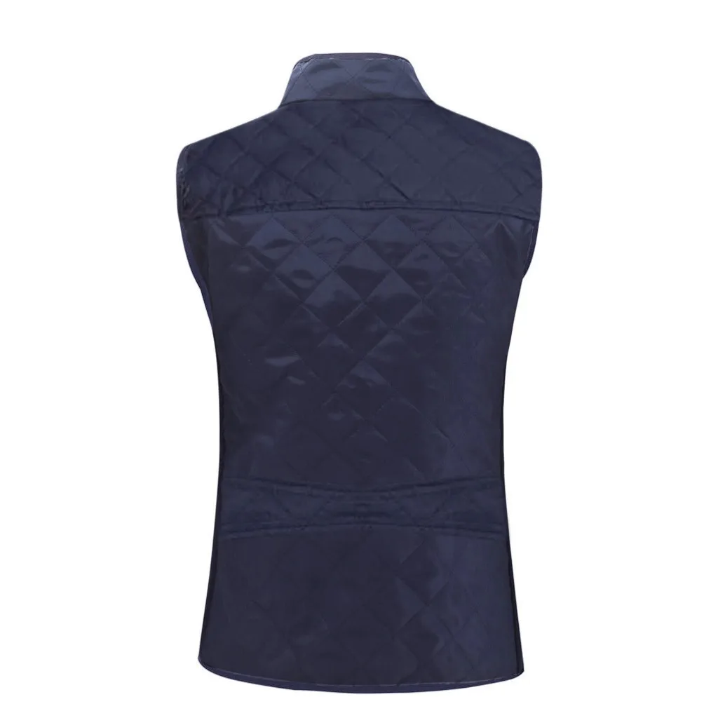 Jaycosin 2019 Winter Warm Casual Leisure Waistcoat Coat Women Thick Solid Color Jackets Comfortable Sleeveless Jacket Coat 31#4