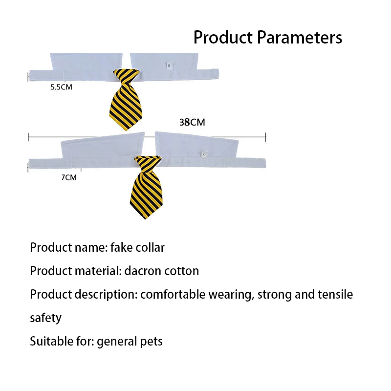 Модный ошейник для собак и кошек Галстук Свадебный костюм реквизит съемный ошейник аксессуары для собак галстук регулируемые Галстуки для