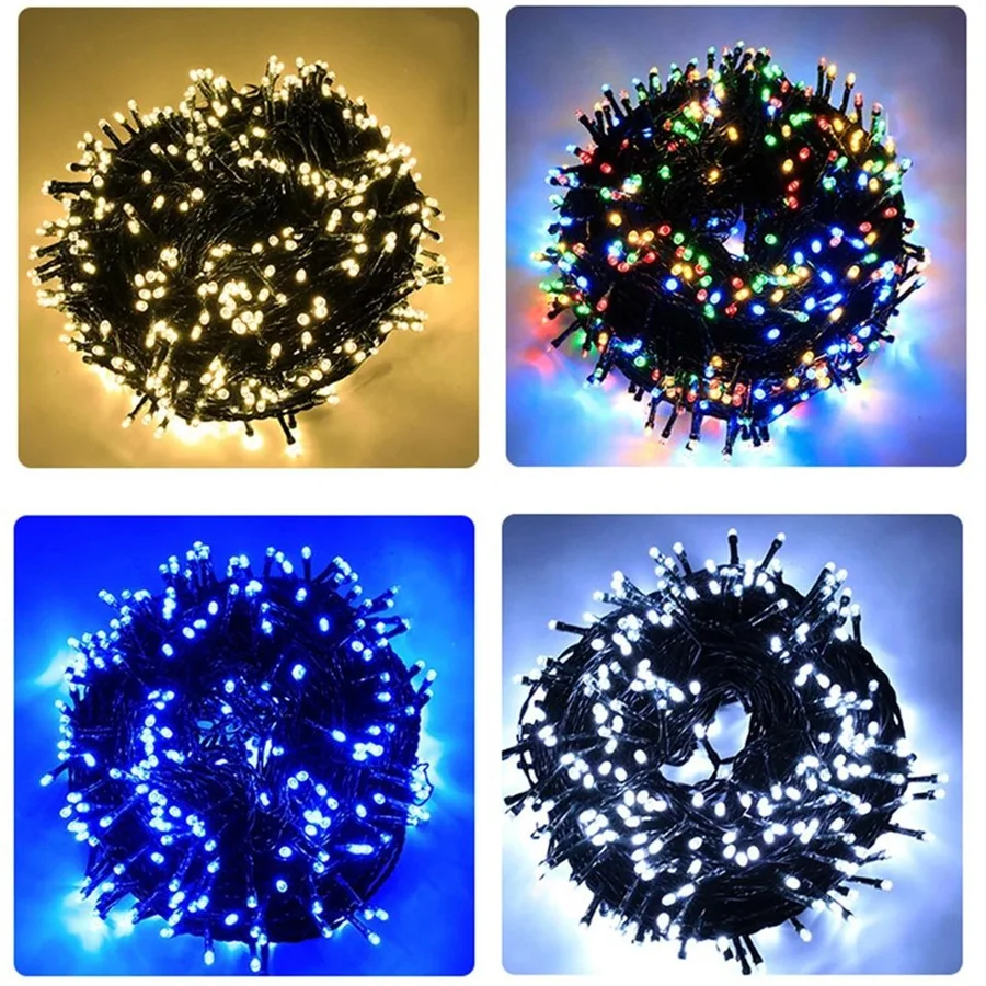 Waterproof 8 Modes 10M 20M 30M 50M Fairy Garden Light led string lights string lights led fairy lights Outdoor Indoor String Light Garland for Party Wedding Christmas Decoration