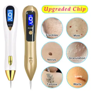 

Skin Care Tools Laser Freckle Tattoo Tag Removal 9 level LCD Face Age Dark Spot Remover Facial Electric Mole Removal Pen Pimple