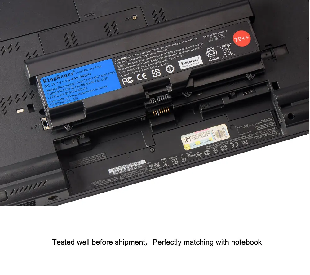 Kingsener-nova Bateria do Portátil 94wh 57wh para Lenovo Thinkpad T430 T430i T530 T530i W530 Sl430 L430 L530 45n1007 45n1006 - Imagem 2