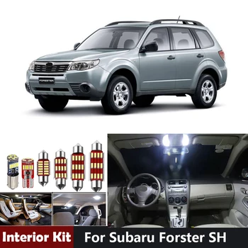 

9pcs Canbus Car LED Interior Lights Package Kit For Subaru Forester SH Trunk Dome Map License Plate Light Bulbs