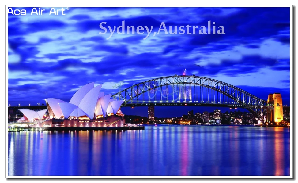 Famous Australia Tourist Attraction 5D DIY Diamond Painting Full Drill Sydney Harbour Bridge And Opera House in New South Wales 5D DIY Diamond Painting luxury