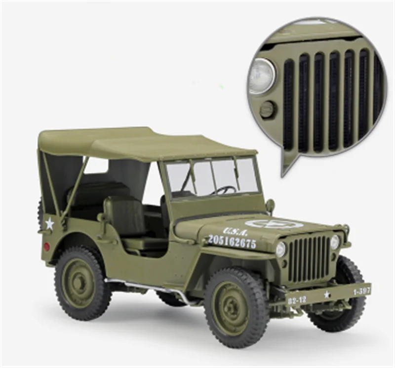 Коллекция 1:18 18 см 1941 Willys MB модель автомобиля литой Сплав внедорожный автомобиль крест Froest дисплей для детей и взрослых