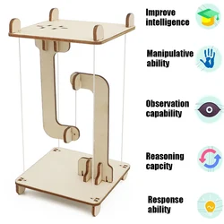Wooden Anti-Gravity Diy Tensegrity Structure Floating Table Model Toy For Kids Child Gift Building Blocks