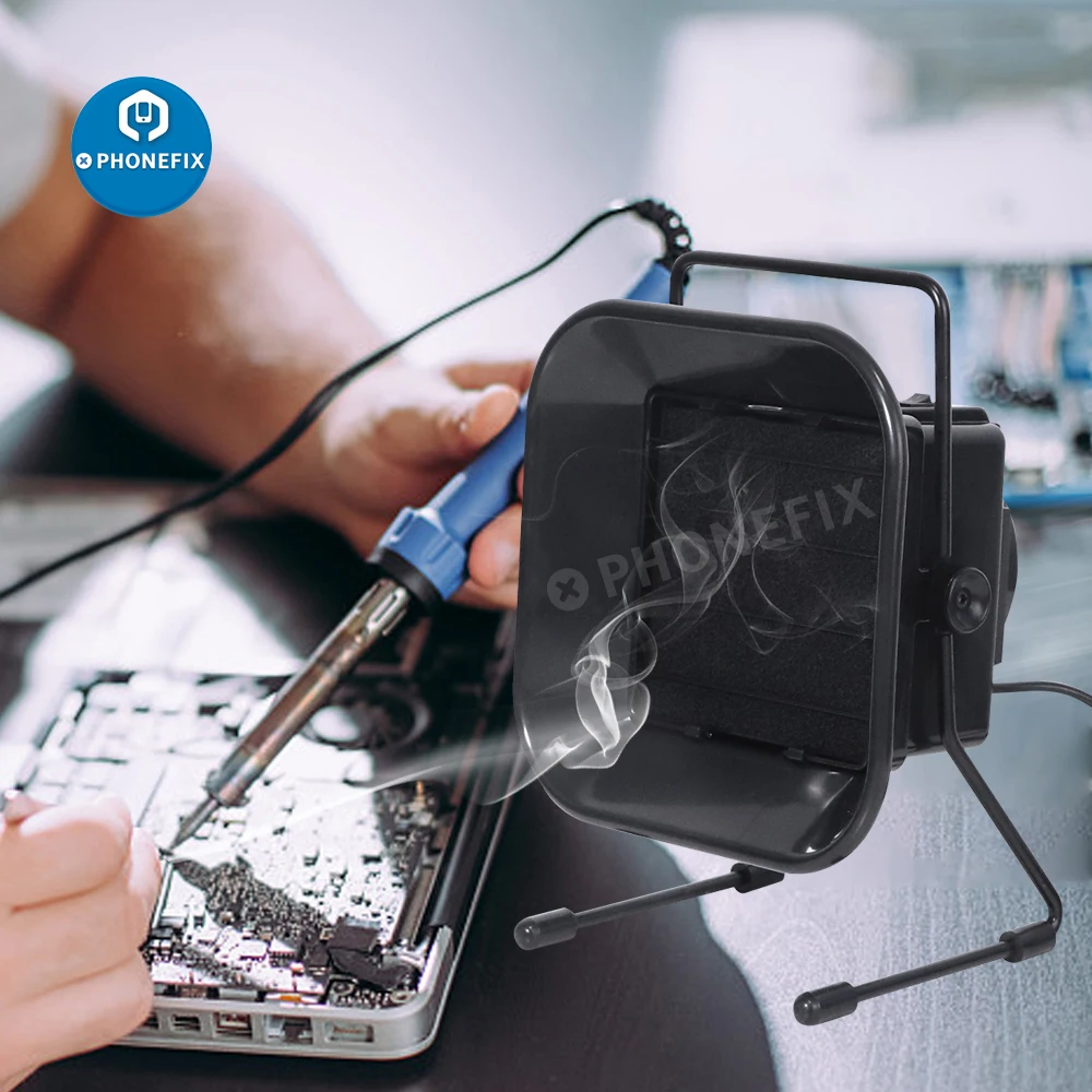 493 Portable Solder Smoke Absorber 220V 30W ESD Fume Extractor With