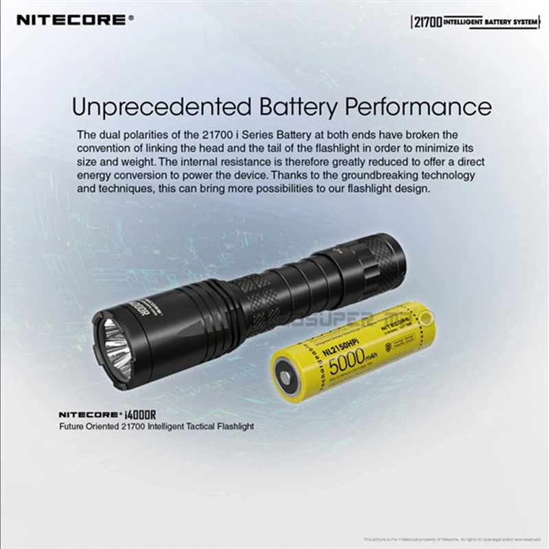 Nitecore-sistema de bateria inteligente 21700, mpb21, kit