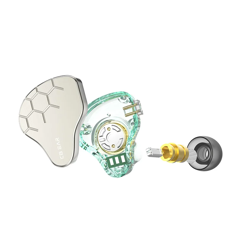 KBEAR 라크 하이브리드 1DD + 1BA 드라이버, KS1 헤드셋, HiFI 이어폰 케이블, 헤드폰 음악, 스포츠 인이어 모니터, 유선 헤드셋 이어버드, IEM