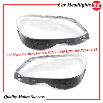 

Auto Headlight/Headlamp Black Lampshade Transparent Lens Cover For MercedesBenz E-Class W212 E300 E200 2014-15 Car Accessories