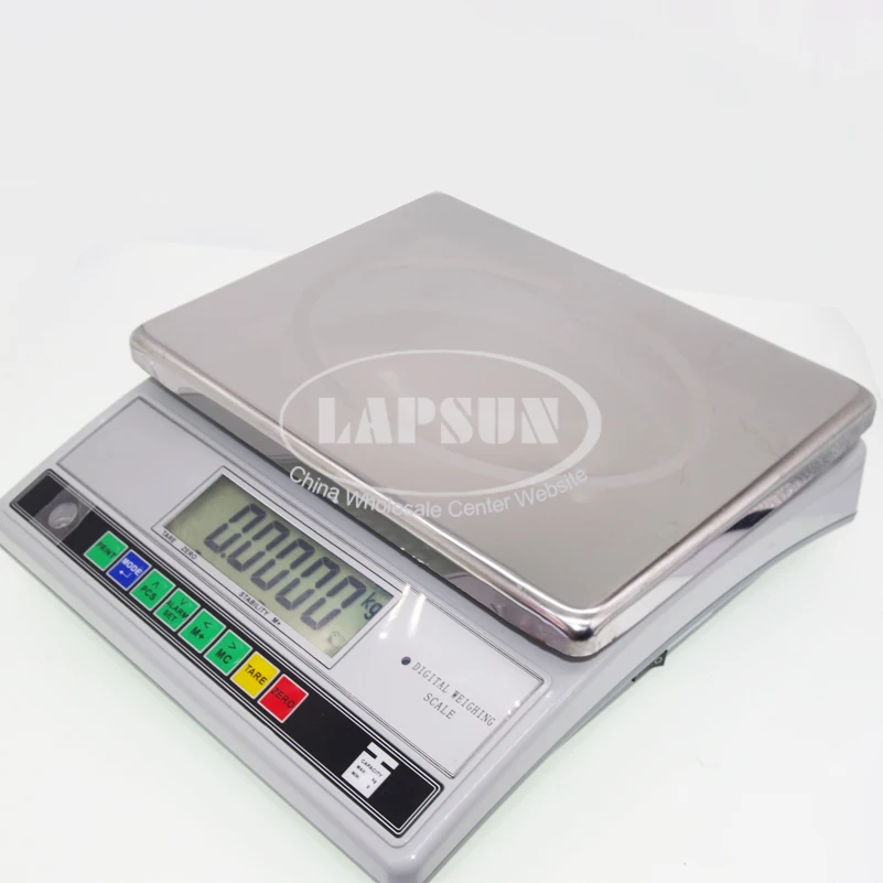 3 10 15 30KG 0.1g 0.5g 1g Accurate Balance Food Weight Electric Digital  Scale RS232 Port Print Printer Slot Rechargeabel Battery