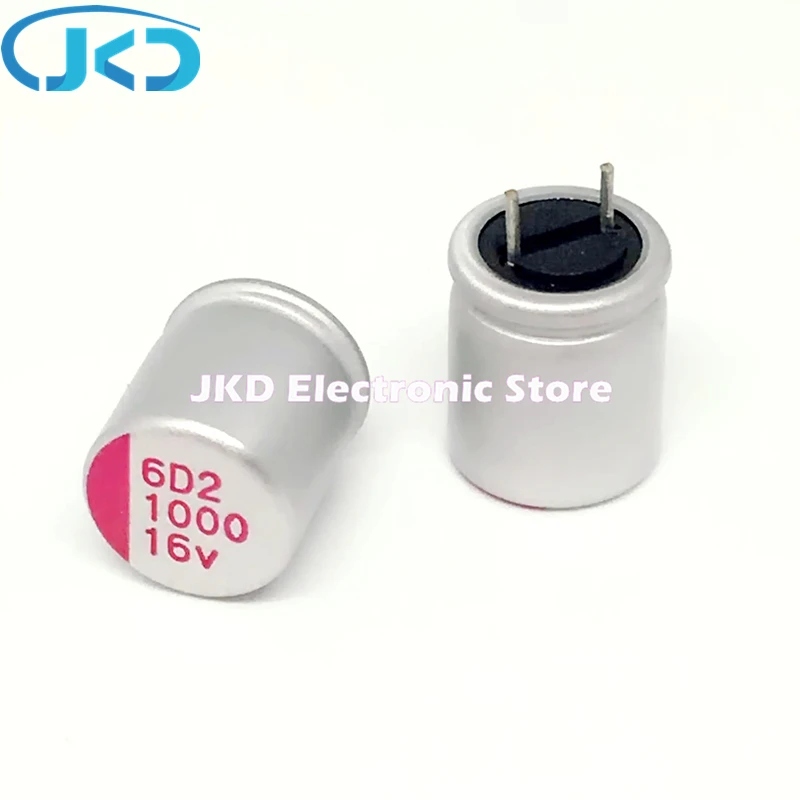 

10 шт./лот Новый и оригинальный 16V1000UF 10*13 DIP Твердый электролитический конденсатор 1000 мкФ 16V 10x13mm твердый сатиновый конденсатор высокого качества