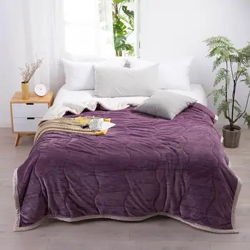 

Thicken Flannel Blanket Sofa Winter Super Warm Cozy Throw Blankets for Office Bed Nap Quilt Blanket Air-Condition Bedspread