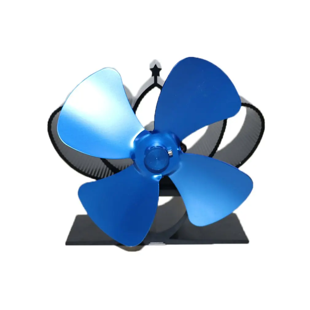 

YL201 Thermal Power Fireplace Fan Heat Powered Wood Stove Fan for Wood/Log Burner /Fireplace Eco Friendly Four-leaf Fans