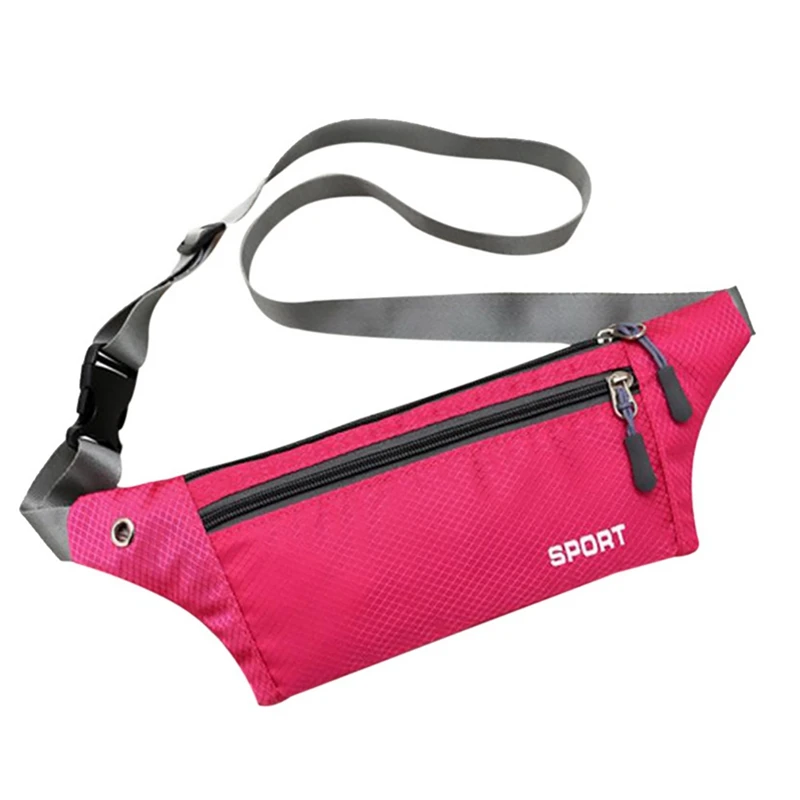 

Unisex Outdoor Sports Pockets Double Layer Hiking Waterproof Running Waist Bag Phone Holder Jogging Cycling Carry Pack