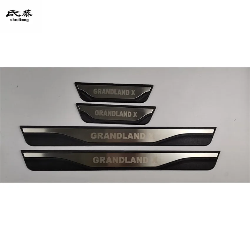 4 шт./лот ABS нержавеющая сталь Накладки на порог педали для 2017-2019 OPEL GRANDLAND X A18
