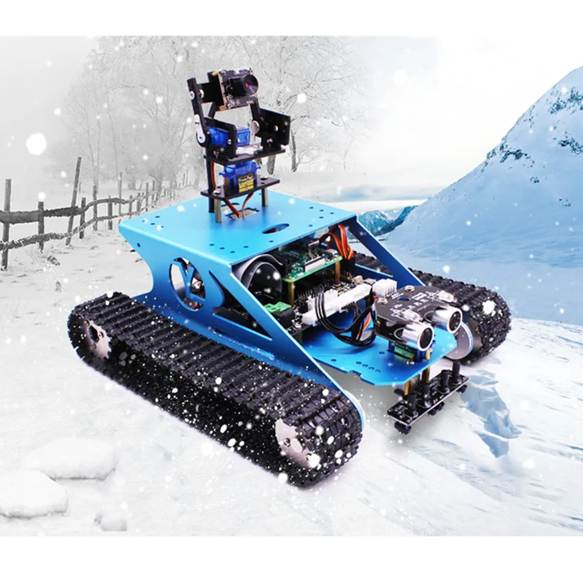 

Yahboom 4th generation 4B/3B+ WiFi smart crawler tank Off-road video programming robot car DIY kit RC car series