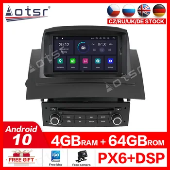 

For Renault Megane 2 Fluence 2002-2008 Built-in DSP Car stereo radio tape recorder Android 10 GPS navigation Car free map ips