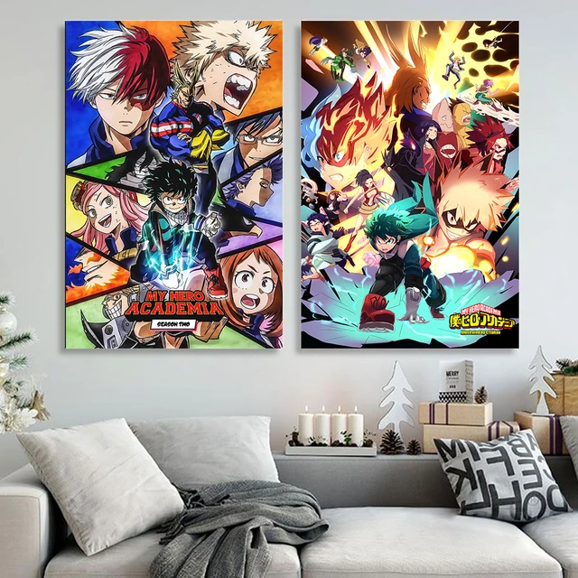 Japanese Anime My Hero Academia Poster Pictures Comics Wall Art