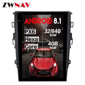 

PX6 4+64G Tesla style Android 8 Car Multimedia Player For Ford Mondeo Fusion MK5 2013+ GPS Navigation Autoradio video big screen