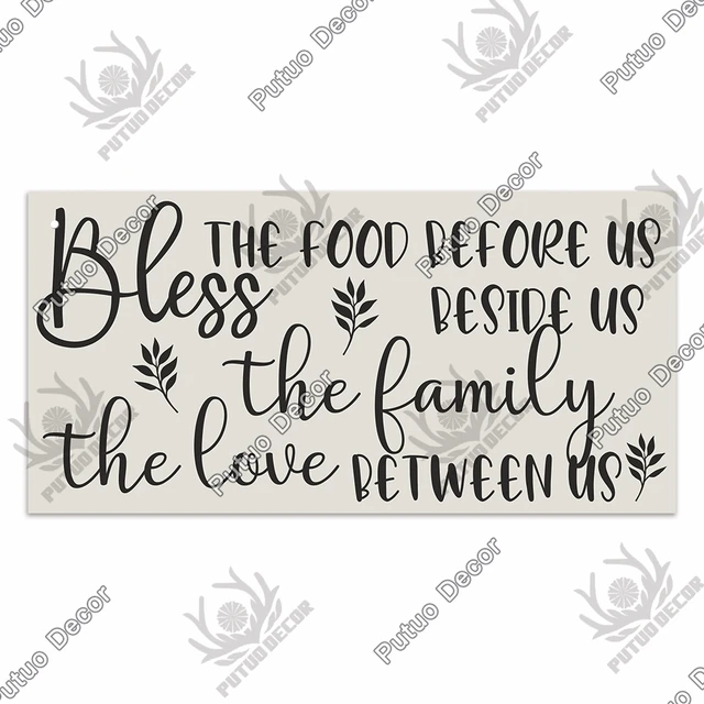 Putuo Decor Home Wooden Signs Family Wood Pendant Decorative Plaque for Friendship Home Sweet Home Room Sign Wall Decoration WP3822