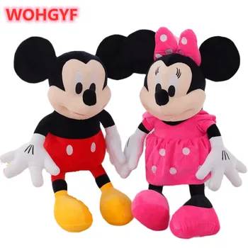 

50cm Cute Plush Mickey Mouse and Minnie Mouse Stuffed Animals Soft Doll Toys Classic Children Girls Gifts Birthday Gifts
