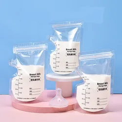 30PCS 250ML Milk Freezer Bags Mother Milk Baby Food Storage Breast Milk Storage Bag BPA Free Baby Safe Feeding Bags