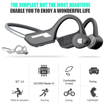 

J31 Blueteeth 5.0 Headphones Bones Conduction Headsets Wireless Sports Earphones наушники блютуз наушники 2019 dropship NEW #F35