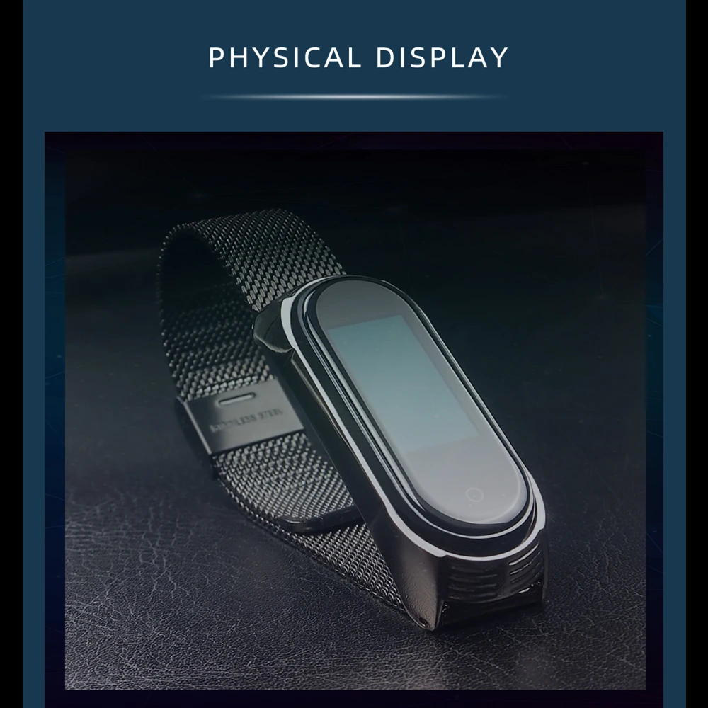 Для Mi Band 4 ремешок для Xiaomi Металлический Безвинтовой браслет из нержавеющей стали