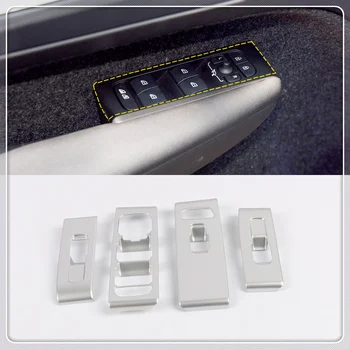 

LHD For Volvo XC40 2018 2019 2020 Car Styling Interior Armrest Window Switch Button Cover Trim 4pcs ABS Plastic Auto Accessories