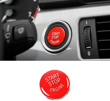 

For BMW Engine Power Ignition Start Stop Button Replacement Sports Red Start Stop Engine Switch Button