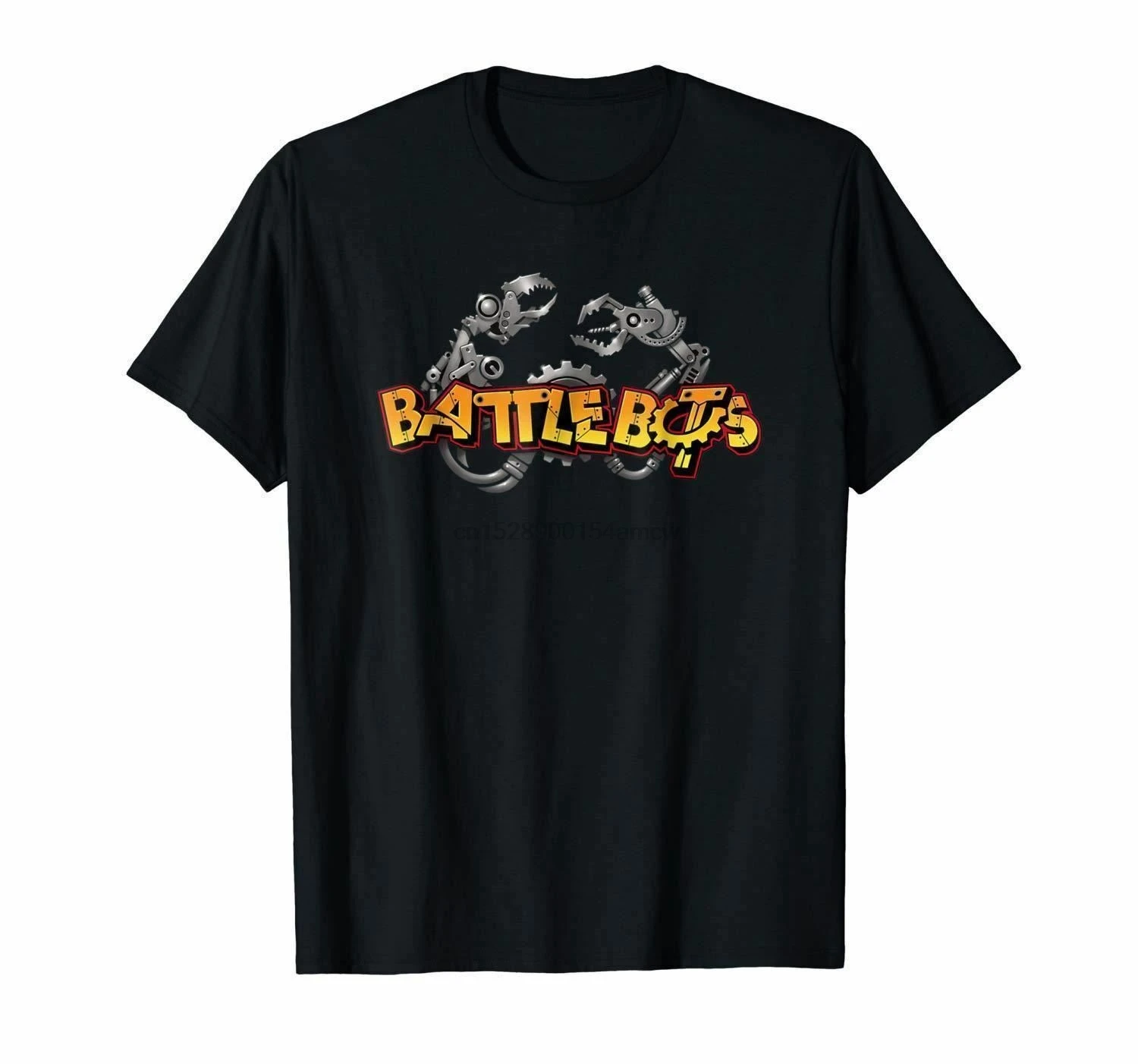 Новая забавная черная футболка с роботизированной рукояткой BATTLE BOTS размер США