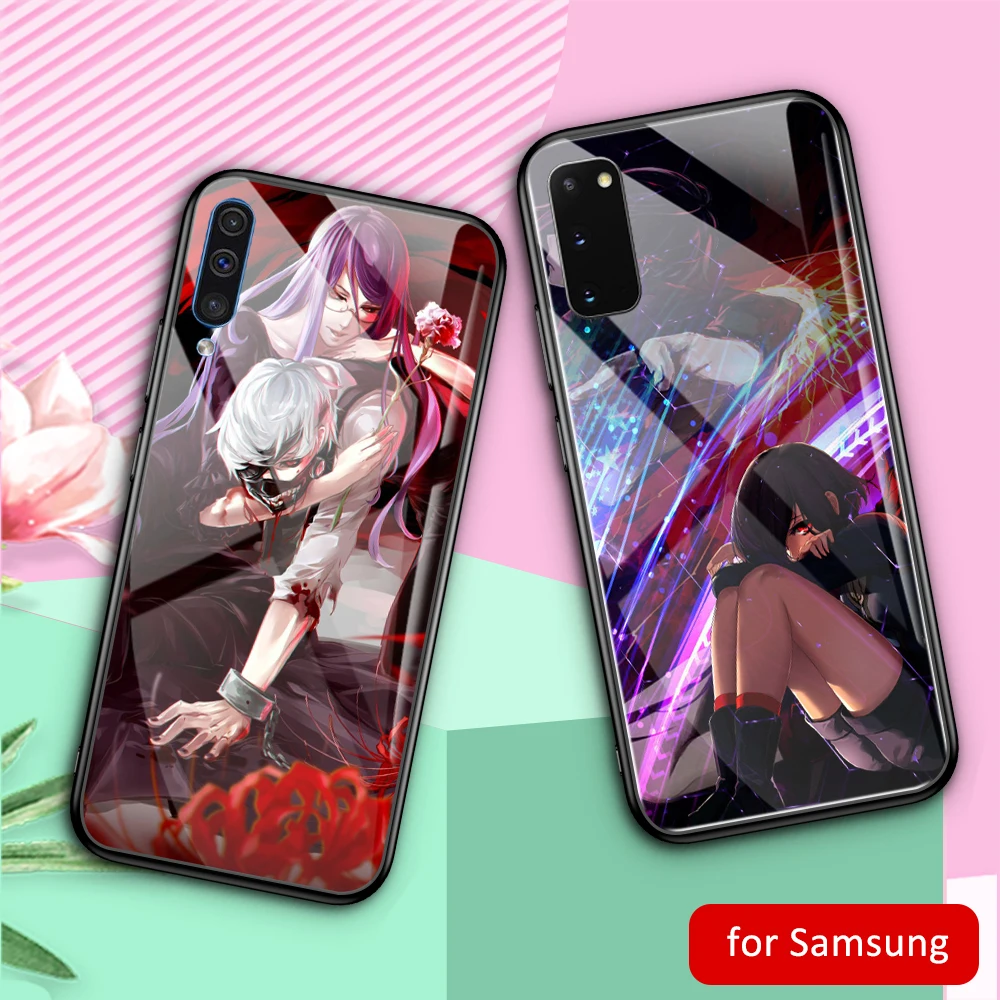Чехол из закаленного стекла с японским аниме Токийский Гуль для Samsung Galaxy S20 Ultra A20