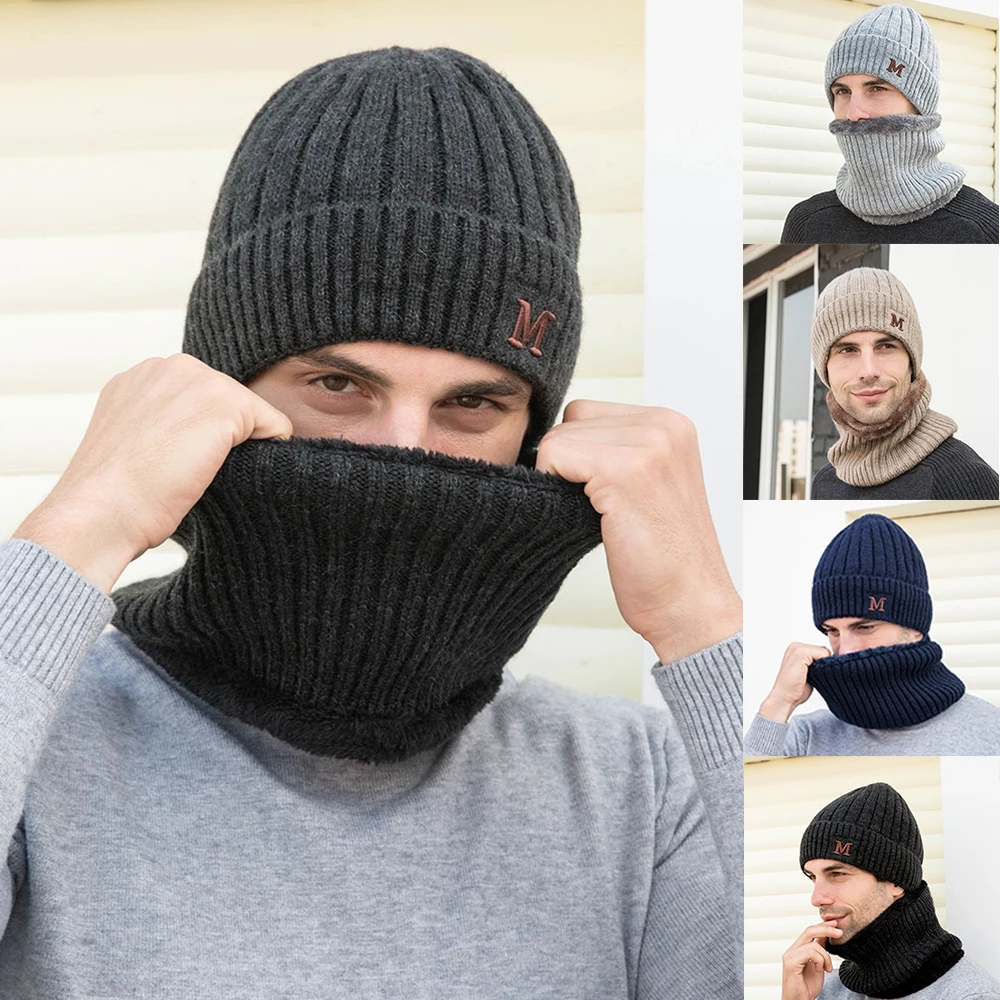HEFLASHOR зимняя шапка Skullies Beanies шапки зимние шапочки для мужчин и женщин шерстяной шарф шапки Балаклава маска Gorras капот вязаная шапка