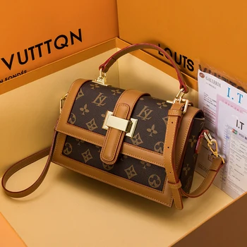 

Genuine Leather French Famous Design Luxury Handbags 2020 New Fashion Print All-match One-shoulder Messenger Presbyopic Bag Gg