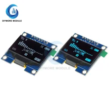 1.3 polegada oled display módulo 128*64 tela lcd branco/cor azul 7 pinos iic i2c interface sh1106 controlador de driver para arduino
