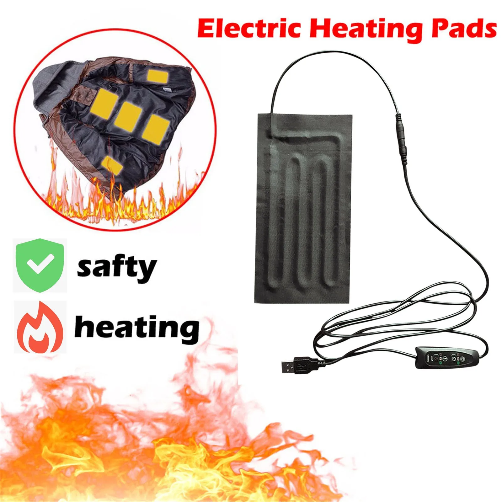 USB heater USB Warm Paste Pads Fast Heating Carbon Fiber Heating Pad