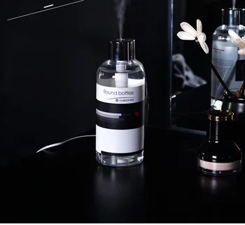 

portable bottle humidifier Transparent essential oil diffuser for household 300ml vehicle misting H27 special gift