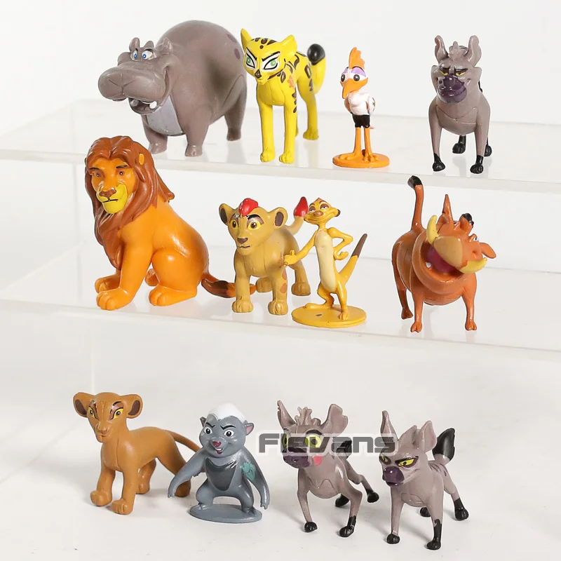 Catoon фильм Король Лев Simba Mufasa Pumbaa Timon мини ПВХ Фигурки игрушки 12 шт./компл.|Игровые