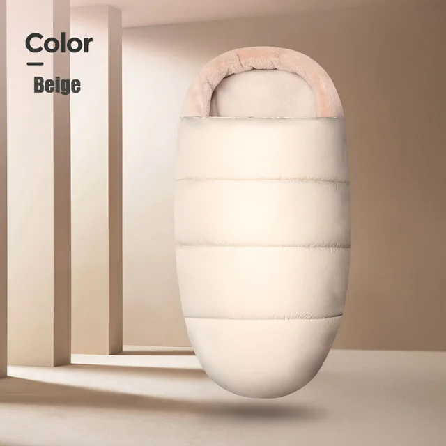 beige 92*48 см, зимний теплый детский спальный мешок, водонепроницаемая муфта для большинства колясок, ветрозащитные утолщенные конверты, Детские спальные мешки - Цвет: beige