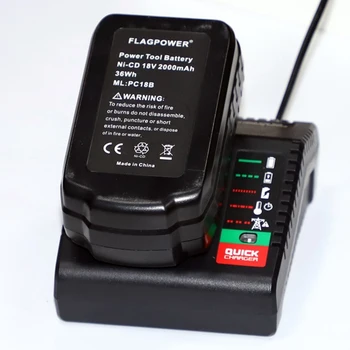 

Freeshippig PCMVC PCLMVC PCXMVC Liion nickel-cadmium Battery Charger For Porter Cable Stanley 18V PC18B-2 PC18BLX PC18BLX PC489N