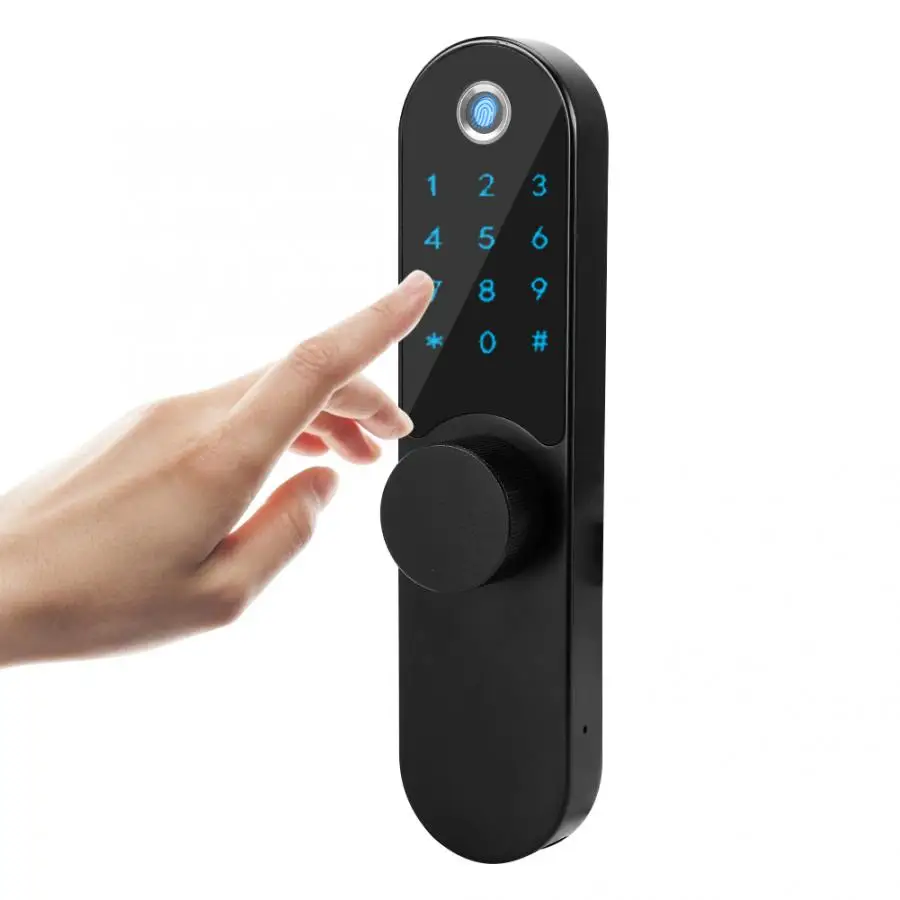 Fechadura цифровой отпечаток пальца пароль умный дверной замок магнитная карта антистатический ультра-тонкий дверной замок cerradura inteligente