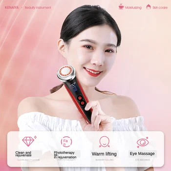 

5 in 1 LED Skin Tightening Mesotherapy Facial LED Photon Skin Rejuvenation Anti Aging RF EMS Beauty Skin Care Tool Face Massage