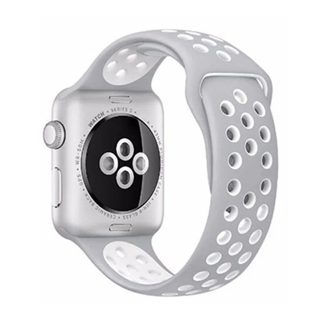 Strap for Apple watch series 7 45mm 41mm 38mm 40mm silicone watchband bracelet correa on smartwatch 6543 se 44mm 42m accessories Off white