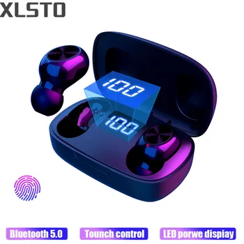 

XLSTO TWS Bluetooth Earphone With Microphone LED Display Wireless Bluetooth Earbuds Earphone Waterproof Noise Cancelling Headset