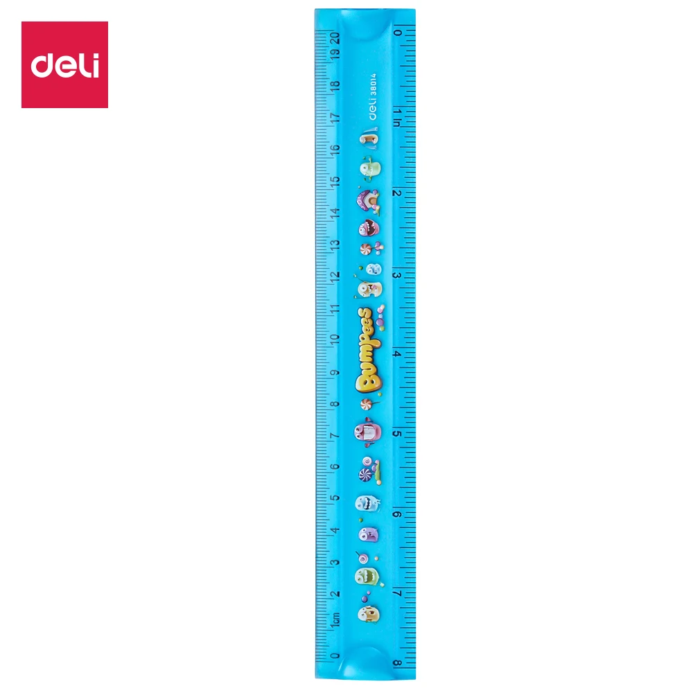 

Deli School Drafting 2pcs/Lot Flexion Soft Ruler Eco PVC Flexible Ruler 20CM 30CM E38014 E38015