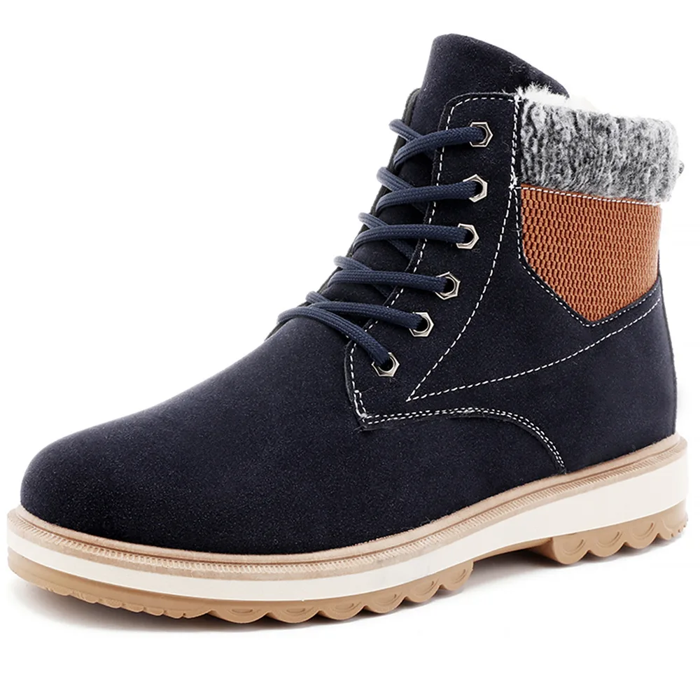 

Autumn And Winter Hight-top England Martin Boots Outdoor Worker Boot plus Velvet Warm Snow Boots Men's