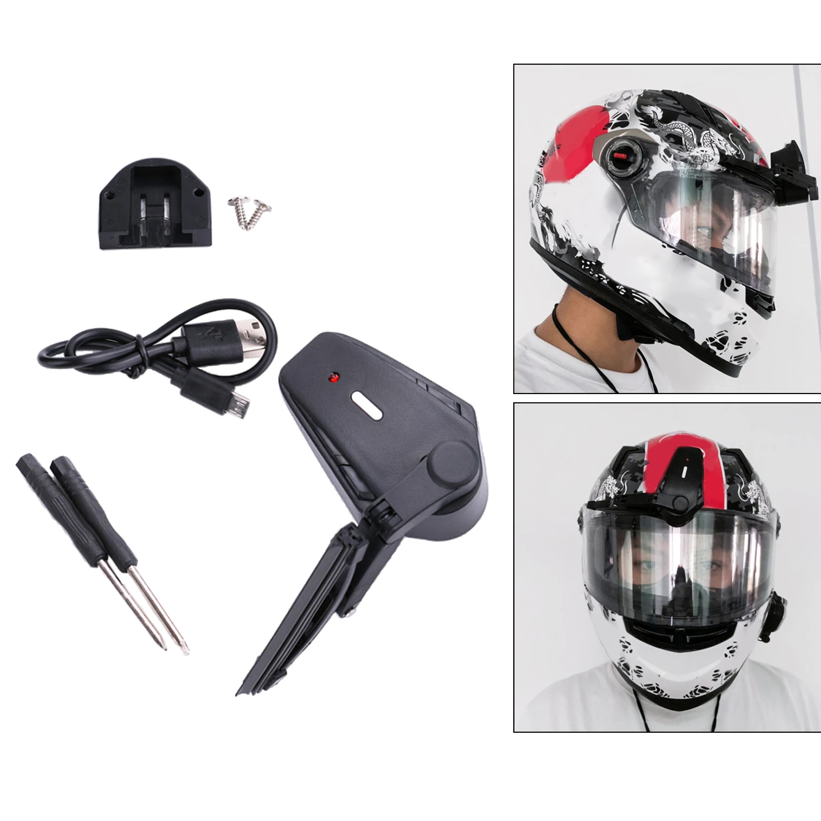 Universal motorcycle helmet electric wiper Motor helmet windshield wiper Compatible with most